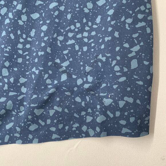 Ten Thousand Men Session Shorts M Blue Spot Pattern Active Gym Lined Train 5" - Picture 3 of 9